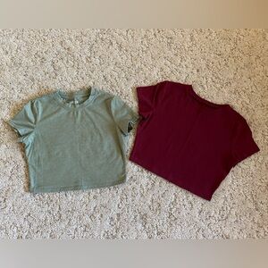 Set of 2 crop tops, Wild Fable L and Shein S